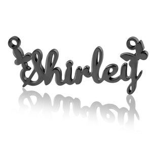 Personalized Solid Butterfly Name Necklace